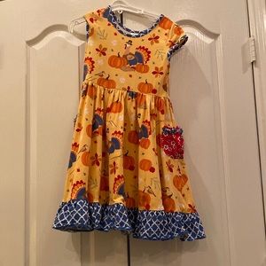 Eleanor Rose Turkey All Knit Short Sleeve Dress